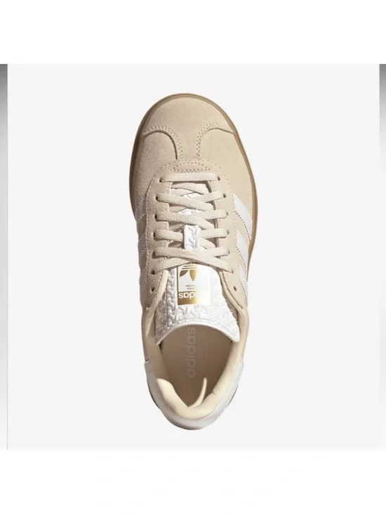 adidas Gazelle Bold J Wonder White / Gum - Picture 5 of 9